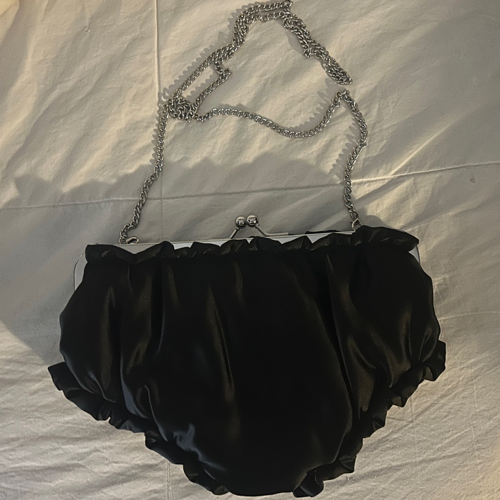 Edie Parker satin undies pouch